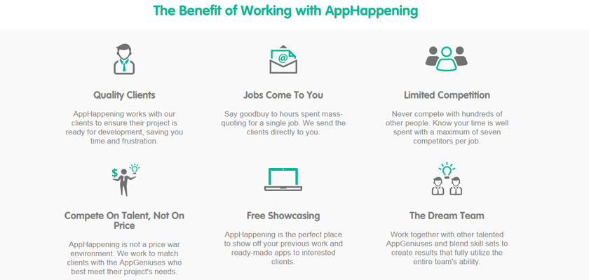 Преимущества работы на apphappening 